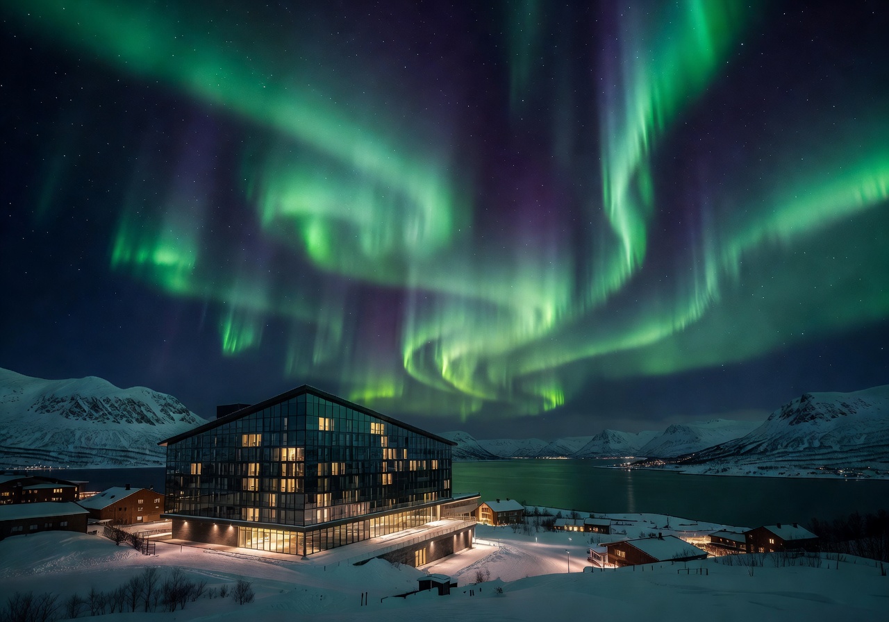 Clarion Hotel The Edge Tromso northern lights hero