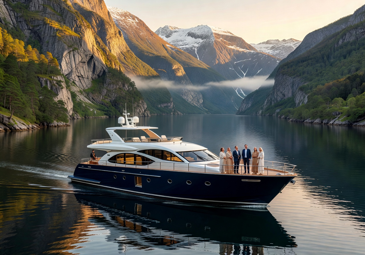 Luxury fjord cruise Norway coastline