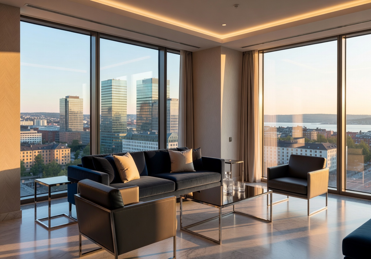 Radisson Blu Plaza Hotel Oslo luxury skyline suite