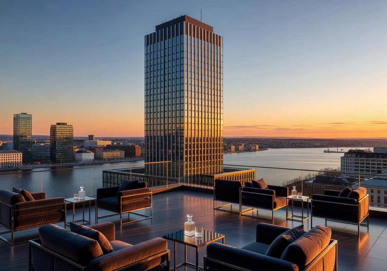 Radisson Blu Plaza Hotel Oslo skyline luxury hero