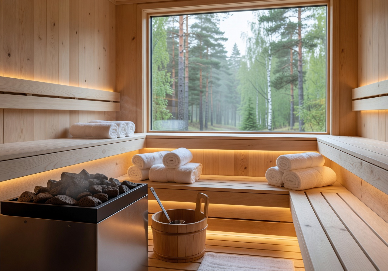 Scandinavian sauna luxury